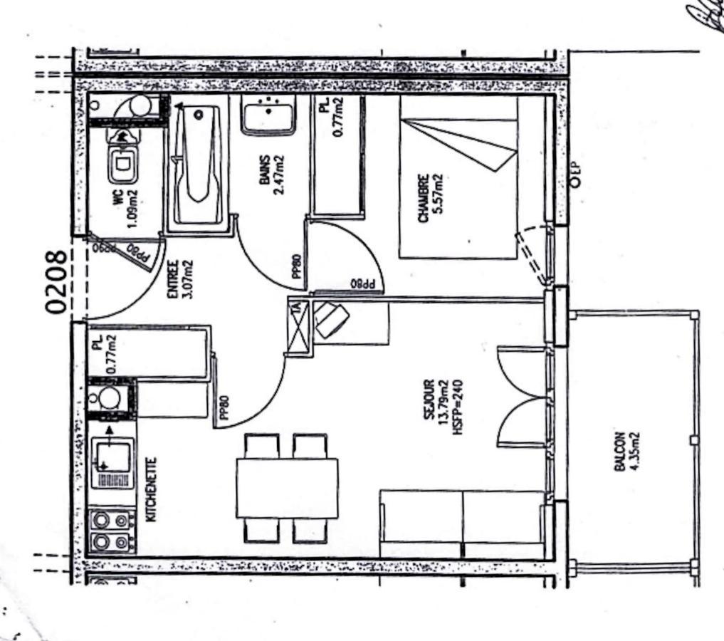 Appartement 2/4 Pers, Residence 4* Les Hauts De Valmeinier, Centre Station Extérieur photo